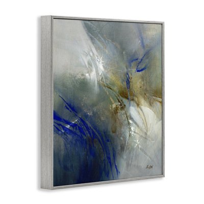 Giclée encadrée bleu et neutre, design par K. Nari