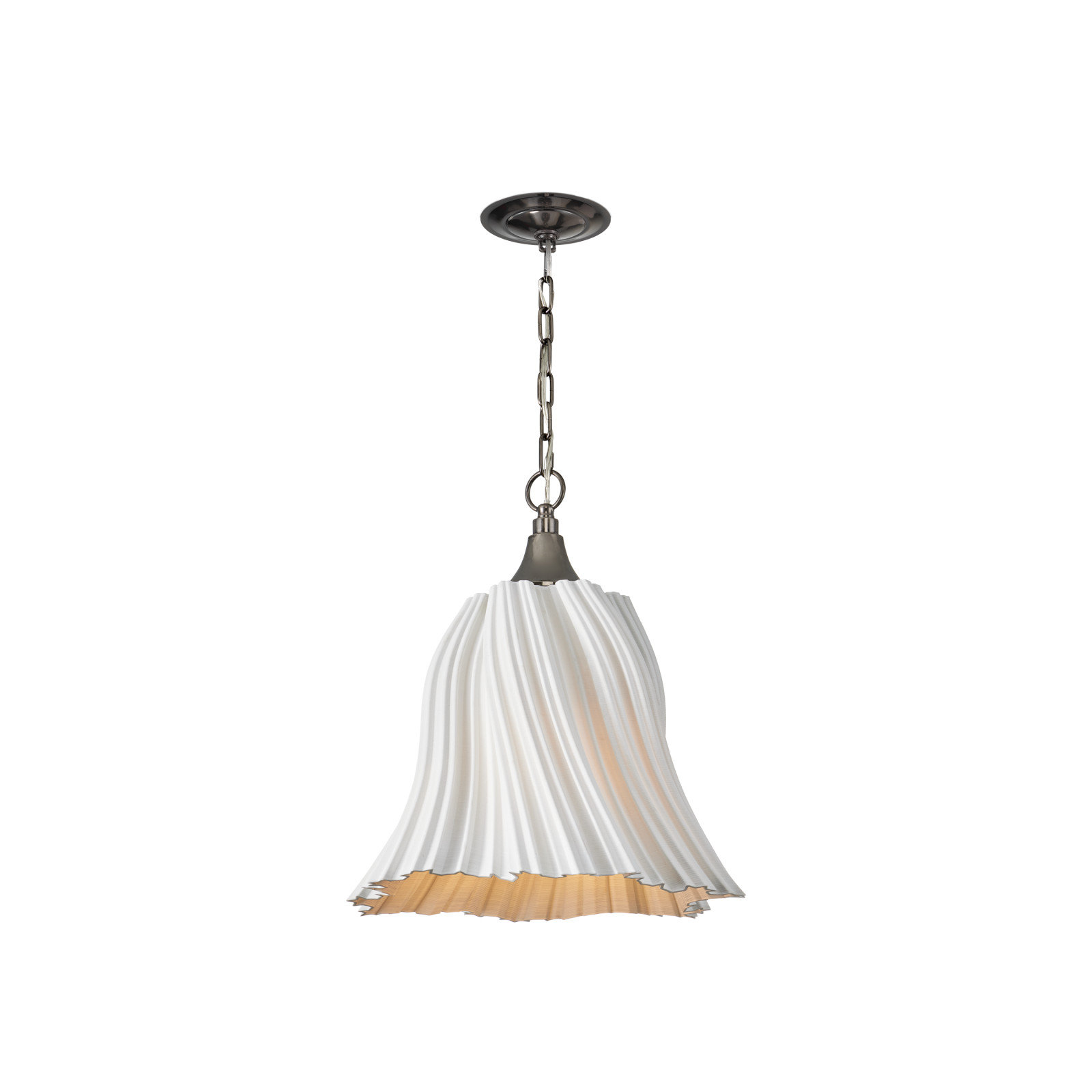 Twirl Single Light Porcelain Dimmable Pendant