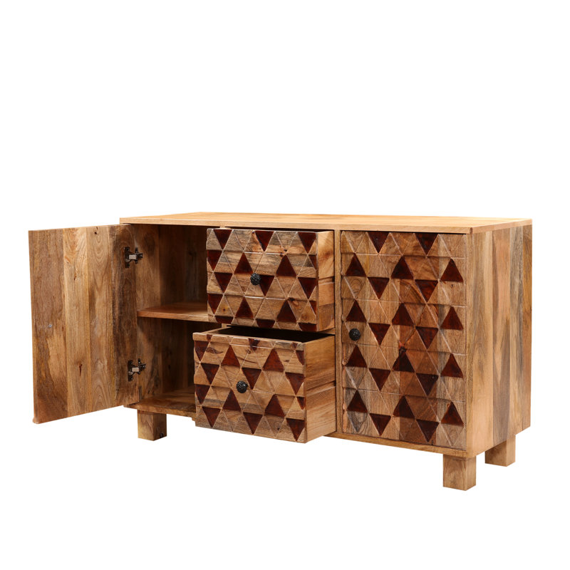 120cm Solid Wood Sideboard