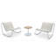 Ensemble de chaises berçantes d'extérieur 2 personnes-115152166