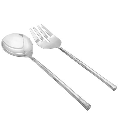 Ensemble de service à salade argenté Sardar