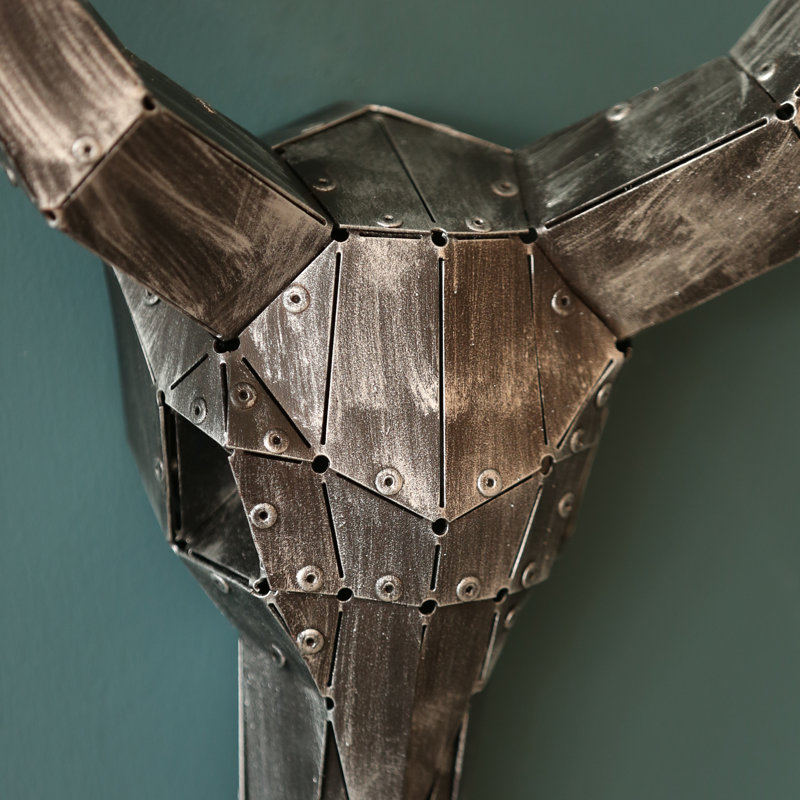 Wall Decor on Metal, Black/Silver