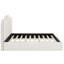 Structure de lit plateforme tapissier avec tête de lit confortable