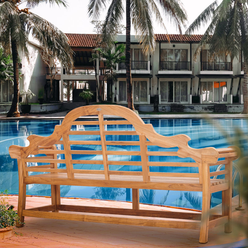 Lutyens Outdoor Teak Bench, Large