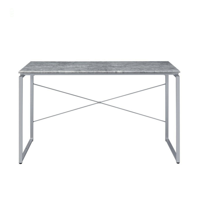 Table de bureau en métal 1pc, Gris/argent