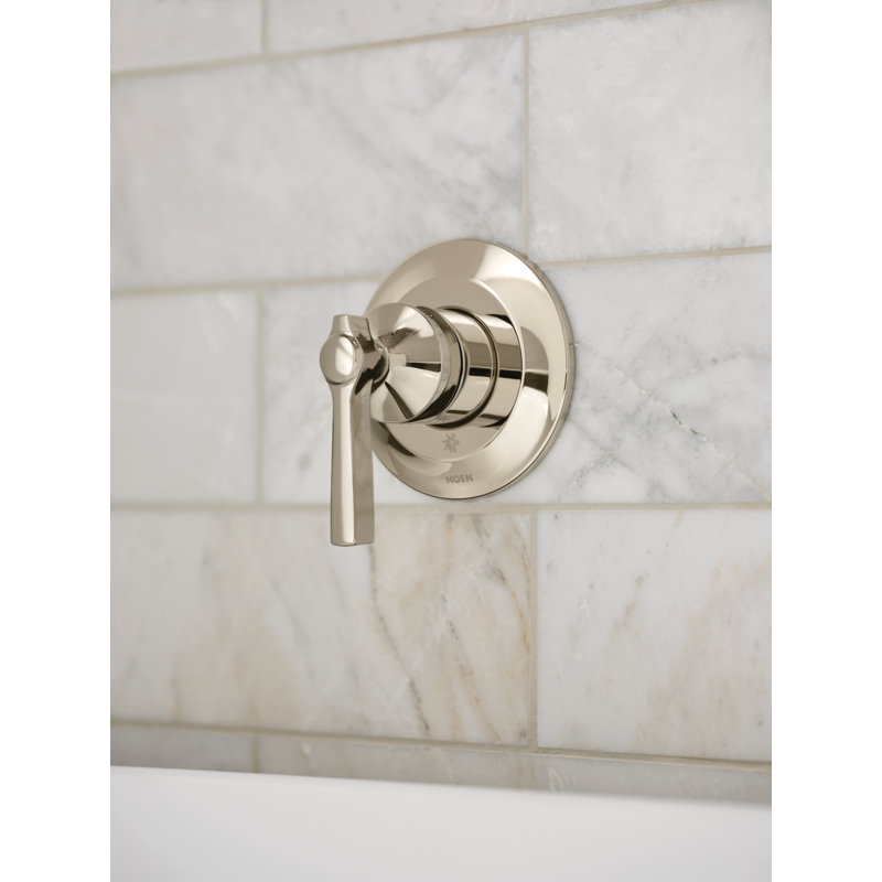 Flara Single Handle Wall Mount Tub Filler High Flow Tub Faucet With 10" Spout Reach, Polished Nickel
