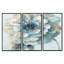 Indigold Watercolor Flower II - ensemble d'art mural sur toile encadré traditionnel de 3-72043115-72044071