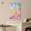 «Joyful Rainfall I», art mural en verre acrylique sans cadre ultra-brillant par Art Remedy, prêt à accrocher, 36 x 54 po-247111565