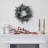 Flocked Wreath with LED Lights, Pine Cones and Berries