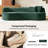 Eliseo Boneless 94.5"W Modern Compression High-Density Foam Sofa with 2 Pillow and No Assembly Needed-739585758