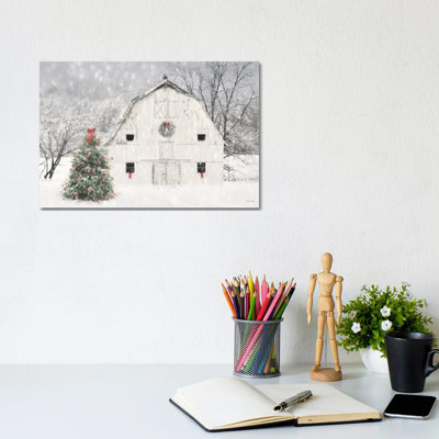 Giclée de Noël sur toile de Noël - Toile tendue avec châssis
