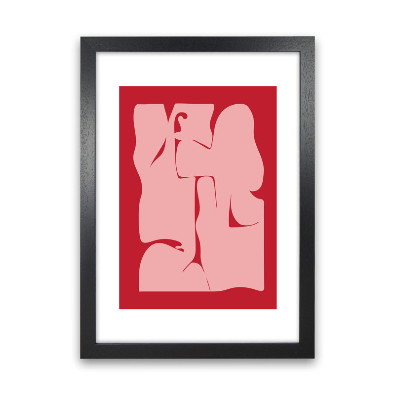 Abstract - Print, 84.01cm H x 59.4cm W x 3cm D, Black Framed