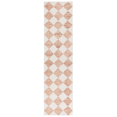 Ebony Hand Tufted Wool Pile Checkered Rug