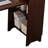 Bamboo Foldable Computer Desk with Hidden Storage Cabinet -379997592