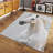 Arabesque Trellis Pattern Non Woven Soft Print Rug Ideal for Cosying Up Your Living Space-114321037