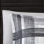 Édredon double / grand à carreaux - Literie élégante pour la chambre à coucher en noir et gris, édredon, 2 taies décoratives, couette lavable et facile à nettoyer-117361208-117361207