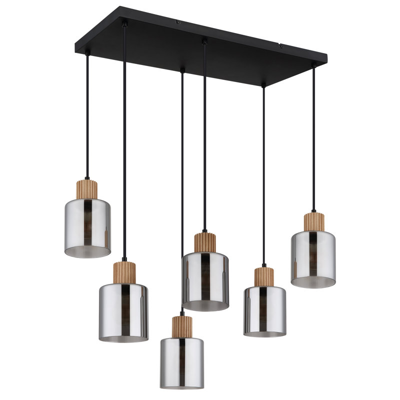 Daneya 6 - Light Matte Black Pendant