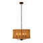 Lustre suspendu en rotin de style bohémien 19,68 po