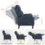 Fauteuil inclinable en cuir véritable Kindalyn-106895715
