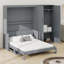 Lit escamotable mural avec placard encastré Murphy, peu encombrant pour les chambres-936344637