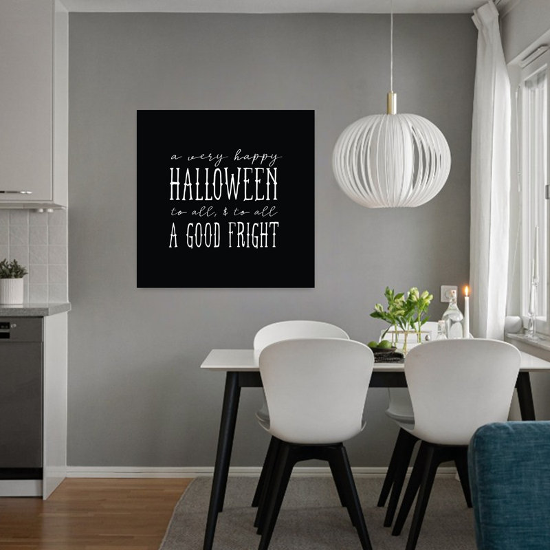 Halloween, art contemporain abstrait, H 32 po x l 32 po