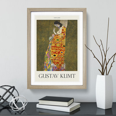 Hope Ii by Gustav Klimt - Picture Frame Painting