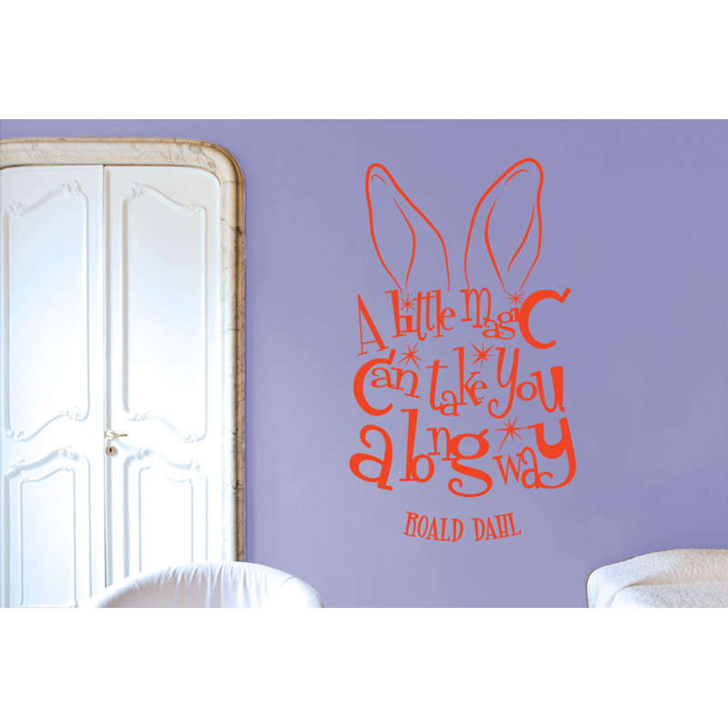 Roald Dahl Wall Sticker, Orange