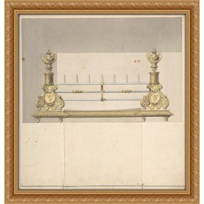 Design for Cast-iron Grate with Green Metal Surround (ca. 1814)