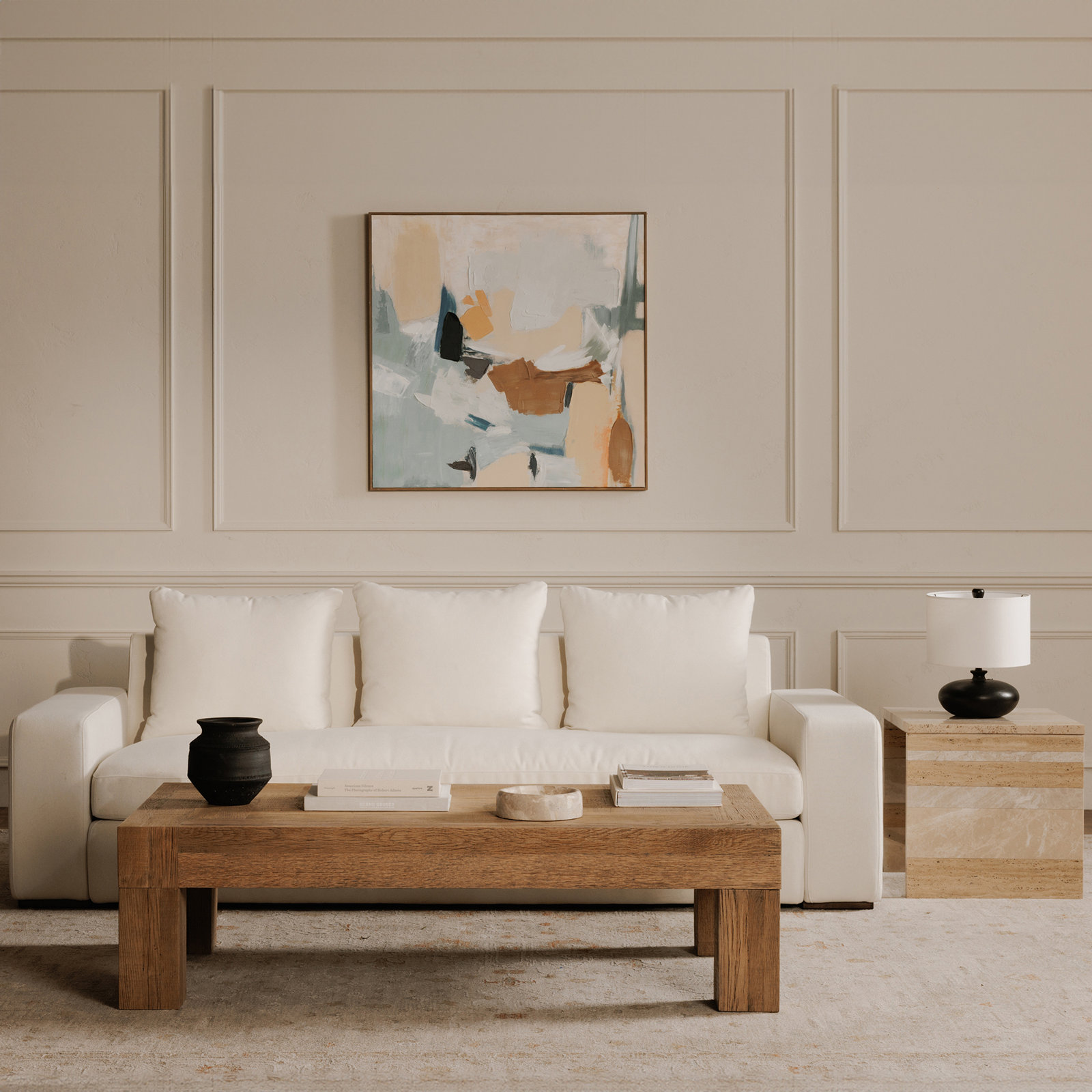 Araminta Sofa, Ivory Crypton®