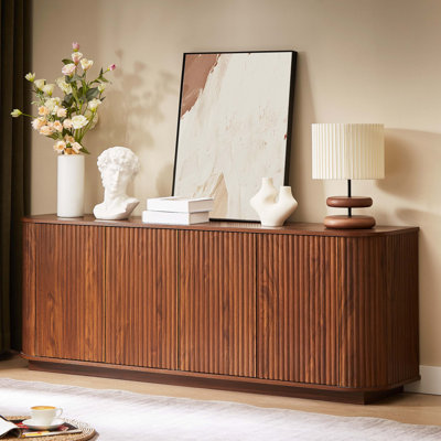 TV Stand With Wave Pattern