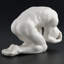 L 6,3 pouces blanc glacis nu-mâle-060 (glacé) en glacis blanc