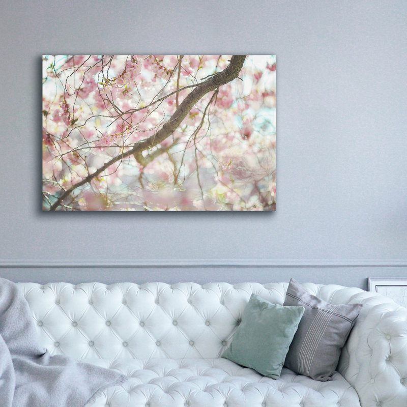  «Branch Blossoms» par Carrie Ann Grippo-Pike, art mural sur toile, 60 po x 40 po