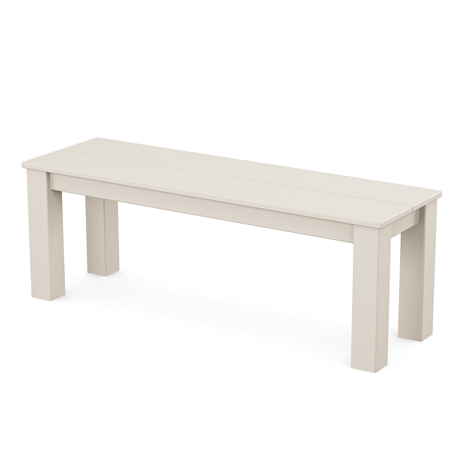 TREX Outdoors Parsons Outdoor Bench, Sand, 17" H x 48" W
