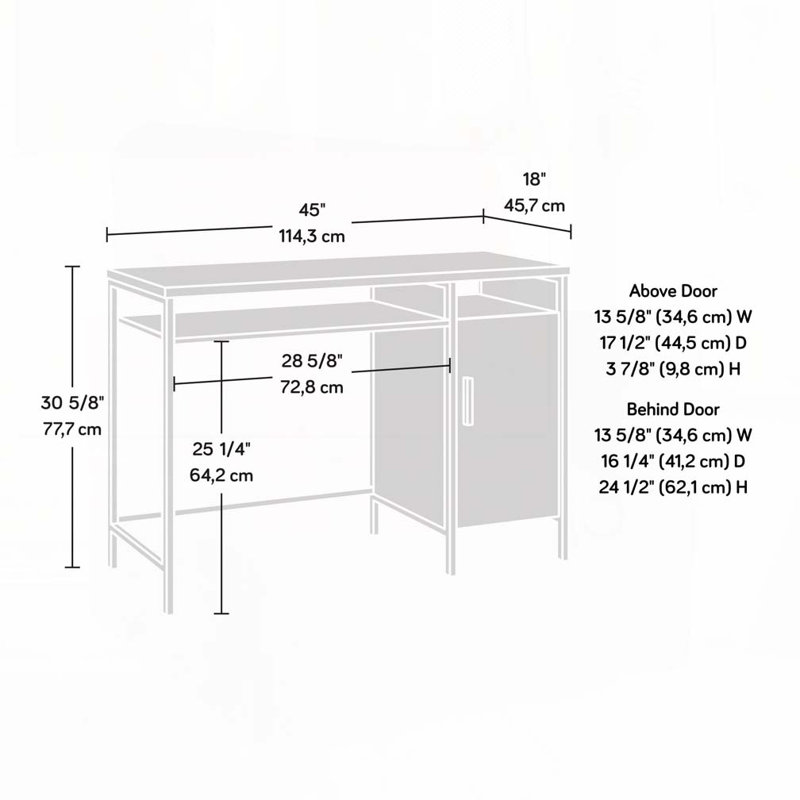 Bureau avec tiroir et rangement
