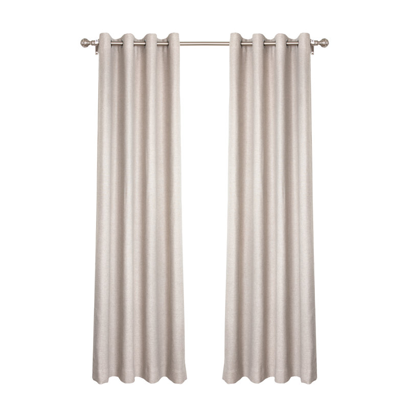 Synder Room Darkening Curtains / Drapes Pair, Natural