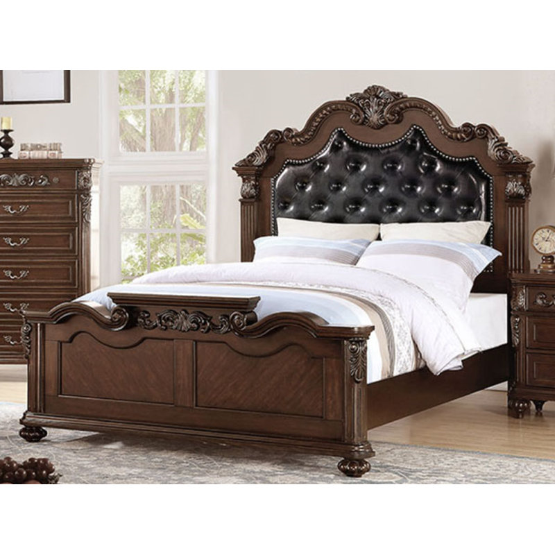 Fez Vegan Leather Standard Bed, Queen