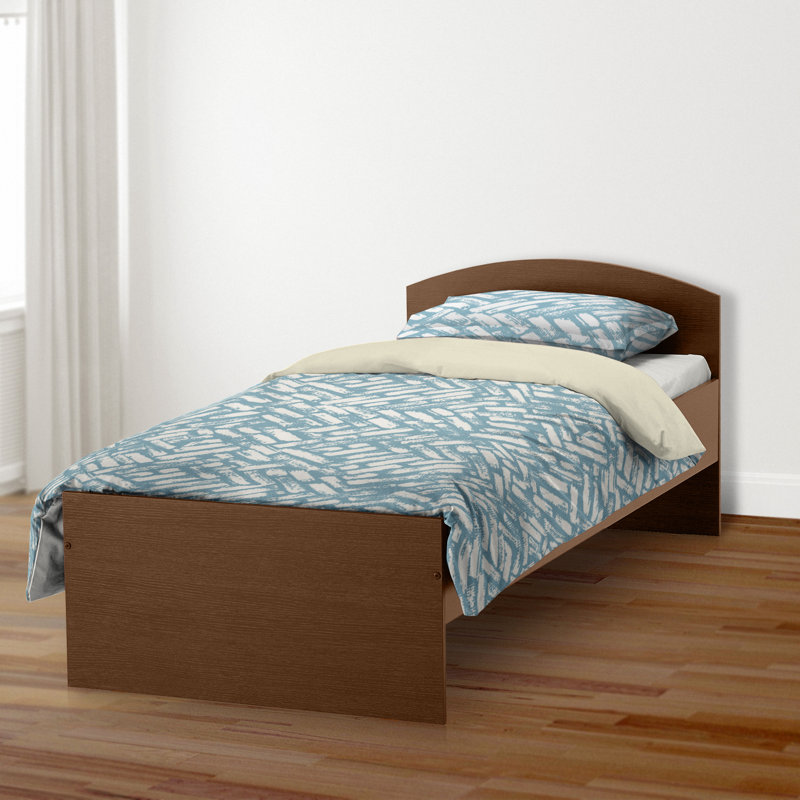  Housse de couette simple brossée délavée, Housse de couette pour lit simple