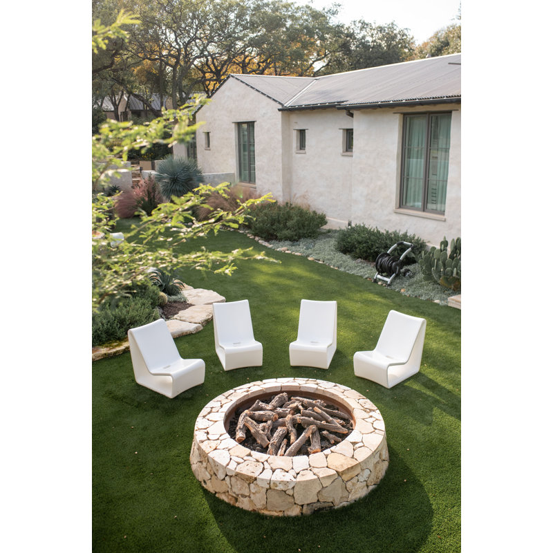 Loop Outdoor Lounge Chair, Highcloud White