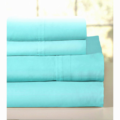 Aqua Dream 200 Thread Count Cotton Sheet Set - Soft & Cozy Bedding - Breathable & Hypoallergenic - Luxurious Sleep Experience