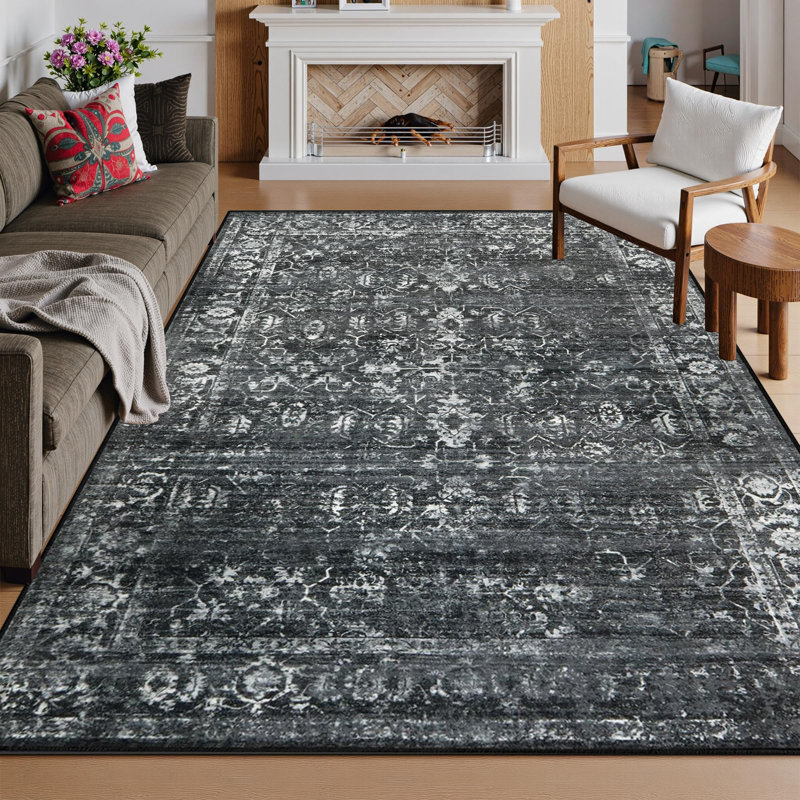 Tapis rétro Vintage, Rectangle 8' x 10'