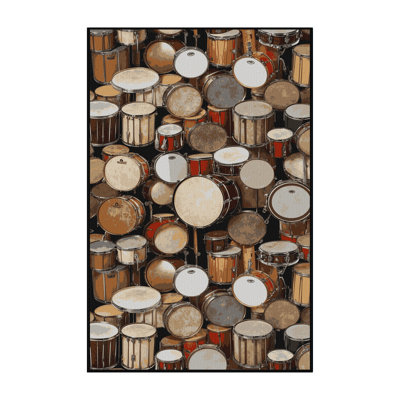  Tapis lavable Drums