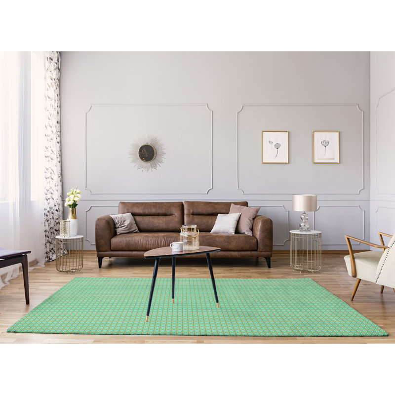 Tapis zone verte diamants lights, Rectangle 8 pi x 10 pi