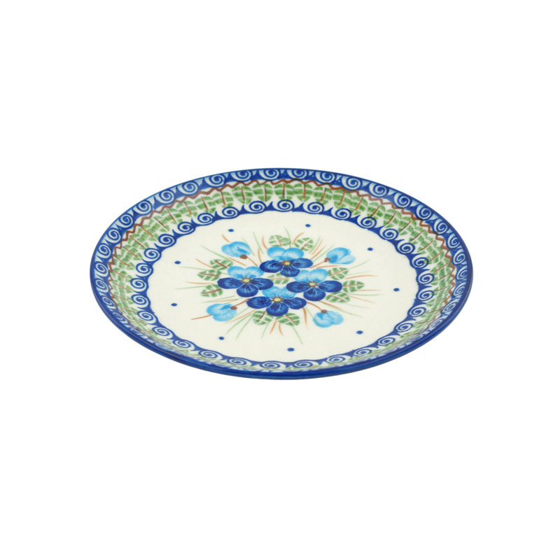 Assiette d’apéritif de poterie polonaise 8 po