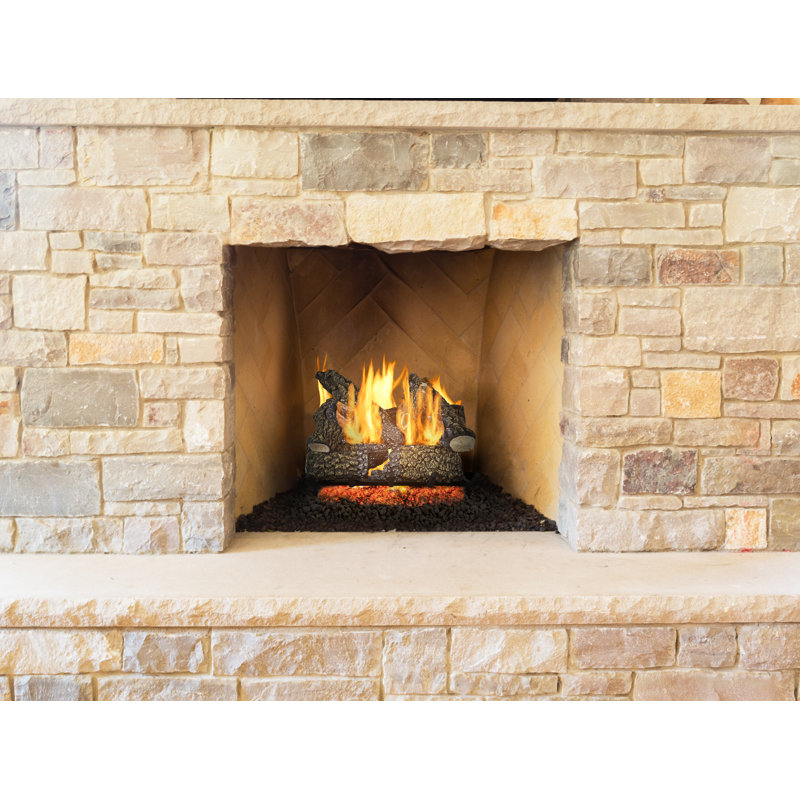 24-In Arlington Ash Vented Gas Log Set 55,000 BTU's