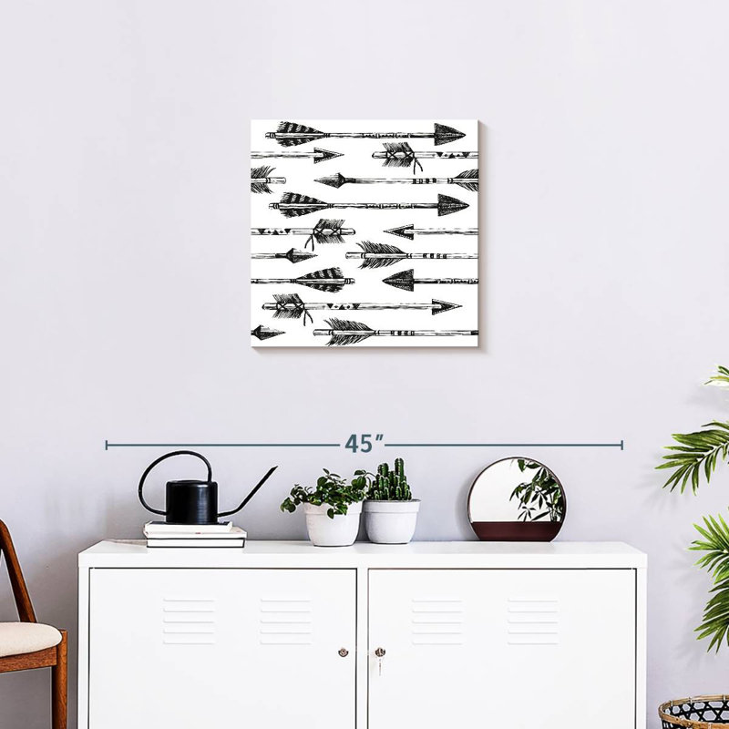 Sireci Tribal Arrows Pattern, 20" H x 20" W