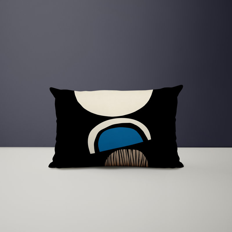 Housse et insert de coussin rectangulaire intérieur / extérieur en polyester / mélange de polyester Chamu, Turquoise