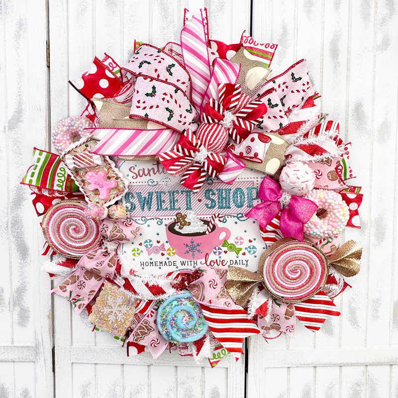 18 " Handmade Deco Mesh Wreath