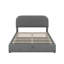 Lit plateforme tapissier avec système de rangement hydraulique-2134460044-2134460047