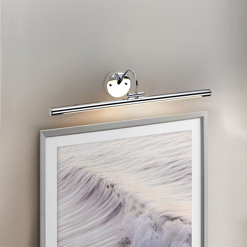 Alton Large LED Picture Light, Polished Chrome