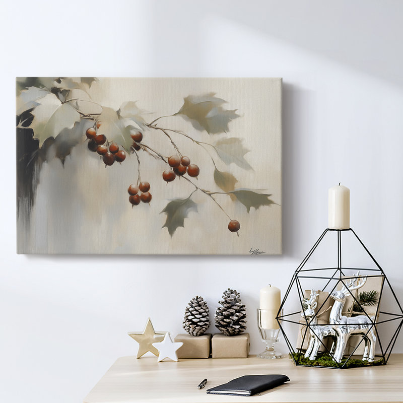 Art des Fêtes de Noël - Toile tendue avec châssis - Série 3-LX, H 18 po x l 27 po